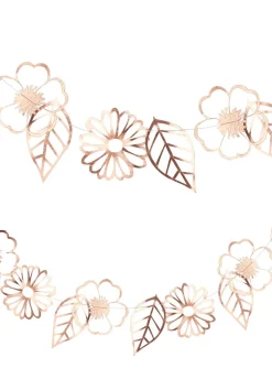 Girlanda kwiaty DITSY FLORAL różowe złoto