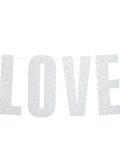 Girlanda LOVE srebrna