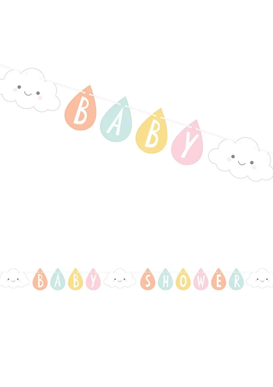 Girlanda na Baby Shower CHMURKA girlanda z napisem