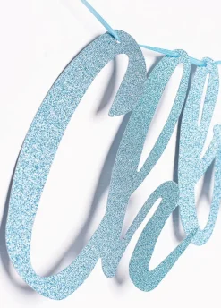Girlanda na Baby Shower CHŁOPIEC niebieska