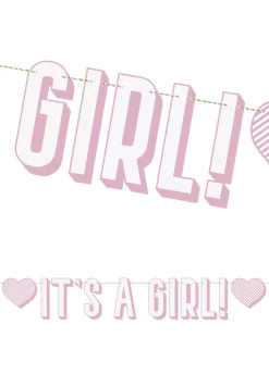 Girlanda na baby shower IT'S A GIRL