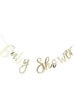 Girlanda na Baby Shower OH BABY! złota 150cm