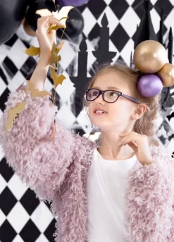 Girlanda na Halloween NIETOPERZE złota 1,5m