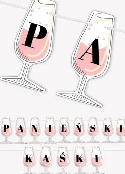 Girlanda personalizowana BUBBLE PARTY girlanda z napisem 4-8 znaków