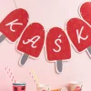 Girlanda personalizowana LODY girlanda z własnym napisem 4-8 znaków