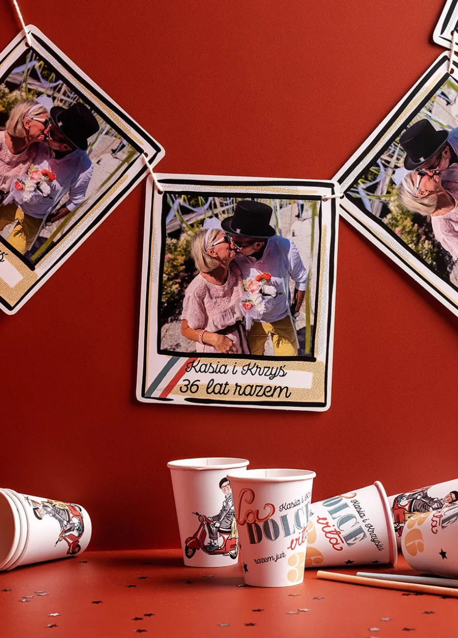 Girlanda personalizowana ze zdjęciem LA DOLCE VITA