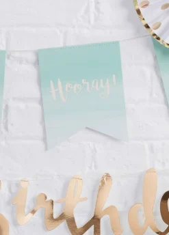 Girlanda urodzinowa napis HOORAY flagi