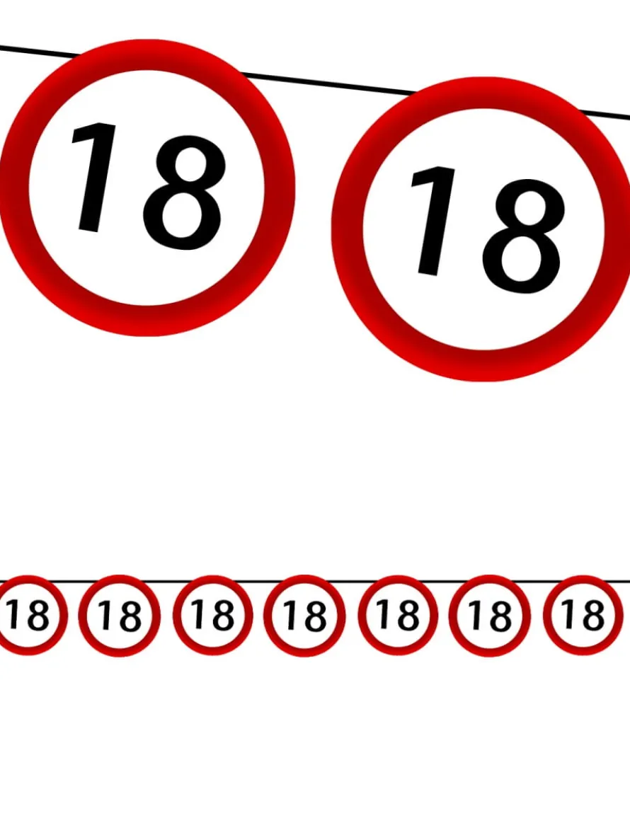 Girlanda urodzinowa na 18 urodziny ZNAK