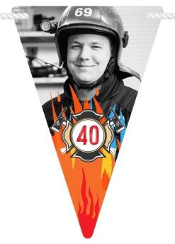 Girlanda urodzinowa personalizowana URODZINY STRAŻAKA