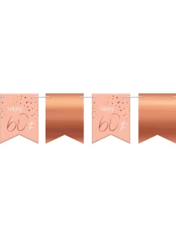 Girlanda urodzinowa 60 URODZINY Elegant Blush