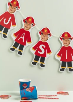 Girlanda z imieniem STRAŻAK personalizowana dekoracja 4-8 znaków