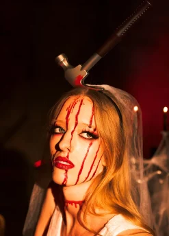 Halloweenowa opaska ZAKRWAWIONY MŁOTEK