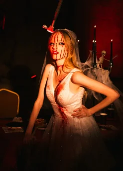 Halloweenowa opaska ZAKRWAWIONY MŁOTEK