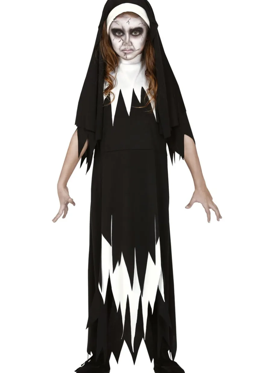 Halloweenowy strój zakonnicy dla dziewczynki