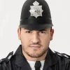 Hełm policjanta świecący
