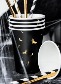 Jednorazowe kubeczki na Halloween CUKIEREK ALBO PSIKUS (6szt.)