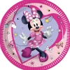 Jednorazowe talerzyki MYSZKA MINNIE (19,5cm)