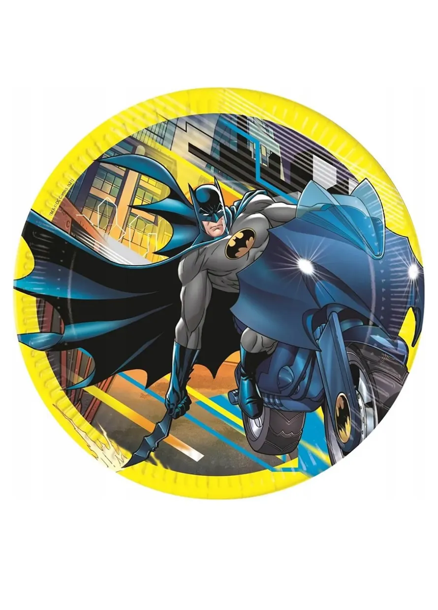 Jednorazowe talerzyki papierowe BATMAN (8szt.)