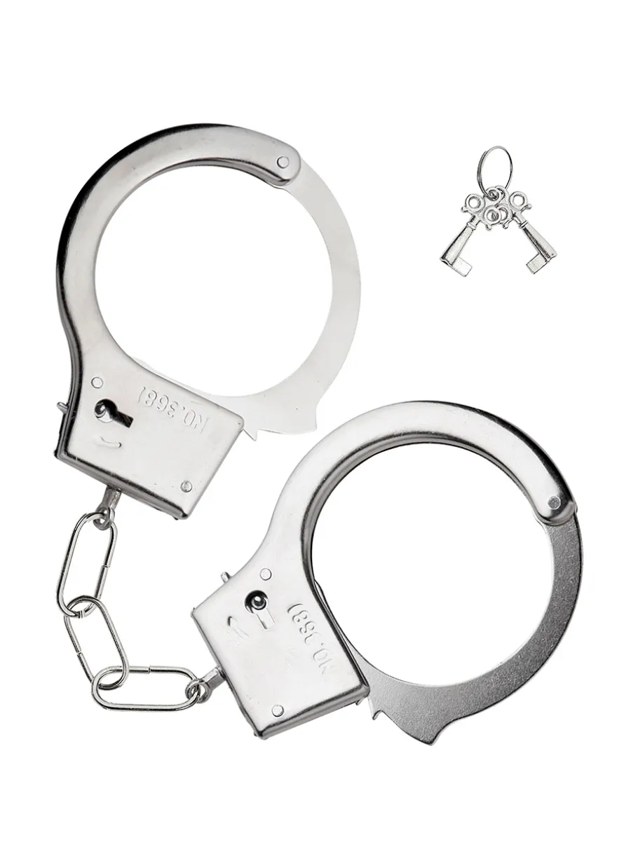 KAJDANKI Z KLUCZYKIEM dodatek do stroju policjanta