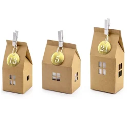 Kalendarz adwentowy DIY DOMKI