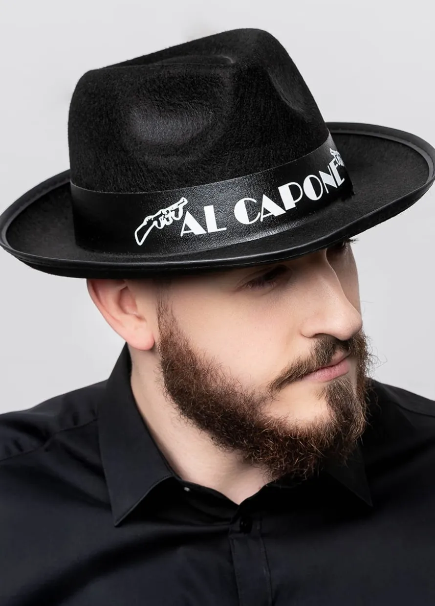 Kapelusz gangsterski AL CAPONE czarny