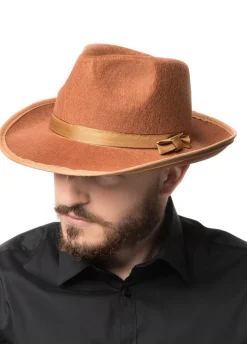 Kapelusz gangsterski MAFIA brązowy