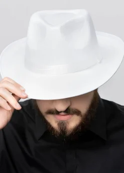 Kapelusz gangsterski MAFIA biały