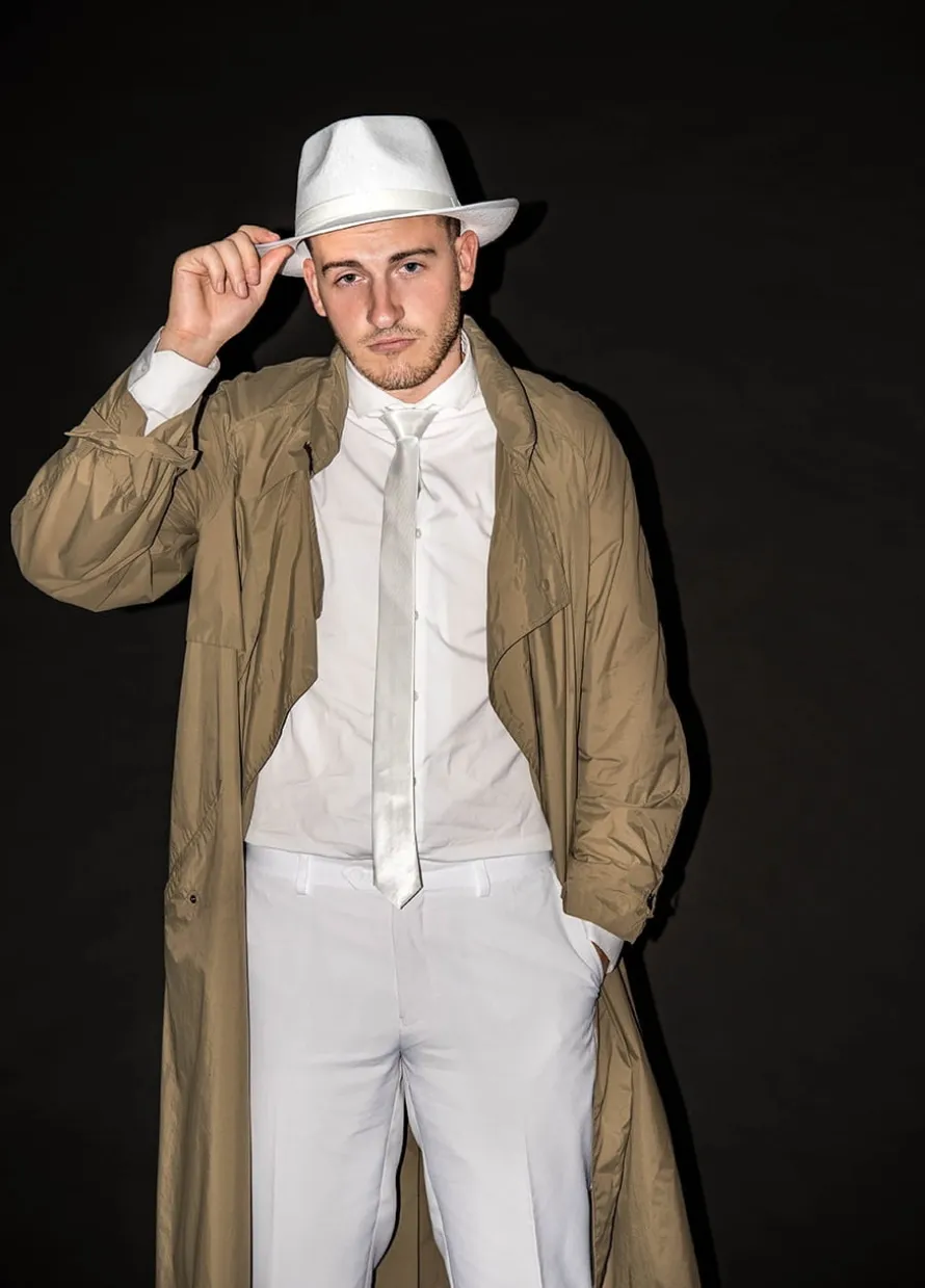 Kapelusz gangsterski MAFIA biały