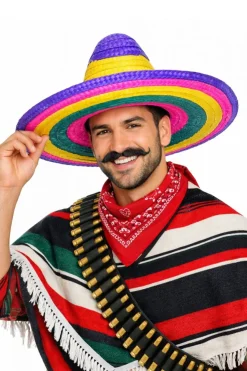 Kapelusz SOMBRERO MEKSYKAŃSKIE kolorowe