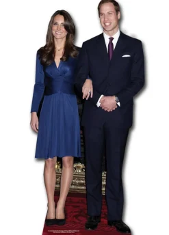 Kartonowa dekoracja stojąca KATE MIDDLETON I KSIĄŻE WILLIAM