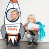 Kartonowa rakieta FOTO RAMKA NA URODZINY DZIECKA