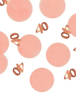 Konfetti na 40 urodziny ELEGANT BLUSH