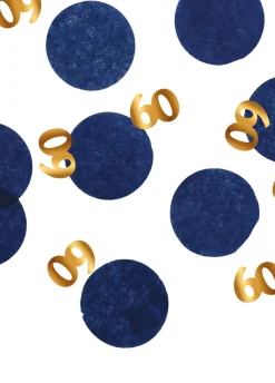 Konfetti na 60 urodziny ELEGANT BLUE