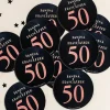 Konfetti personalizowane KIEDYŚ I DZIŚ dekoracja na rocznicę ślubu (12szt.)