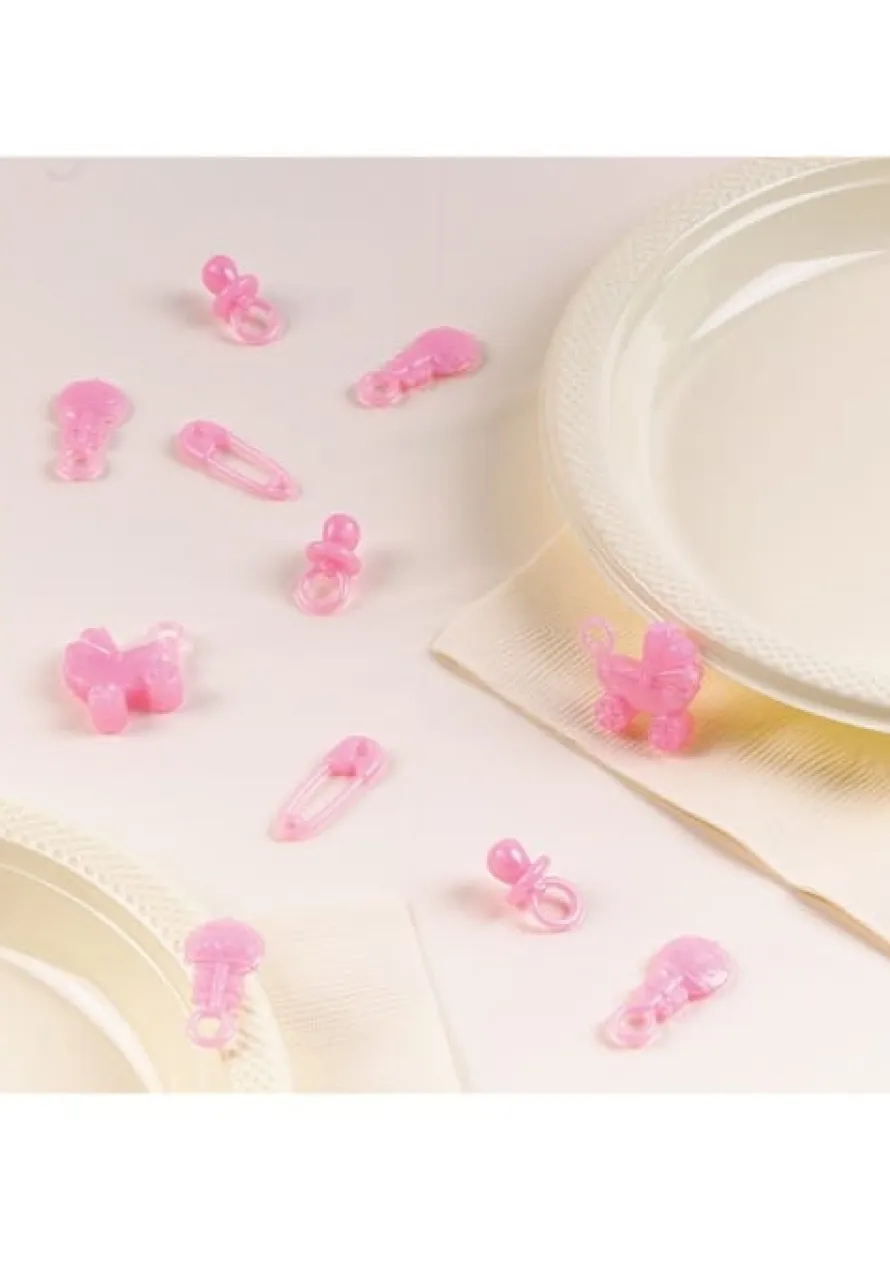 Konfetti plastikowe BABY GIRL wypełnienie do piniaty (25szt)