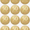 Konfetti 50 ROCZNICA ŚLUBU (9szt.)