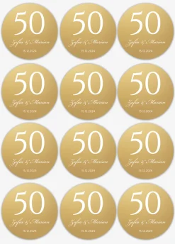 Konfetti 50 ROCZNICA ŚLUBU (9szt.)