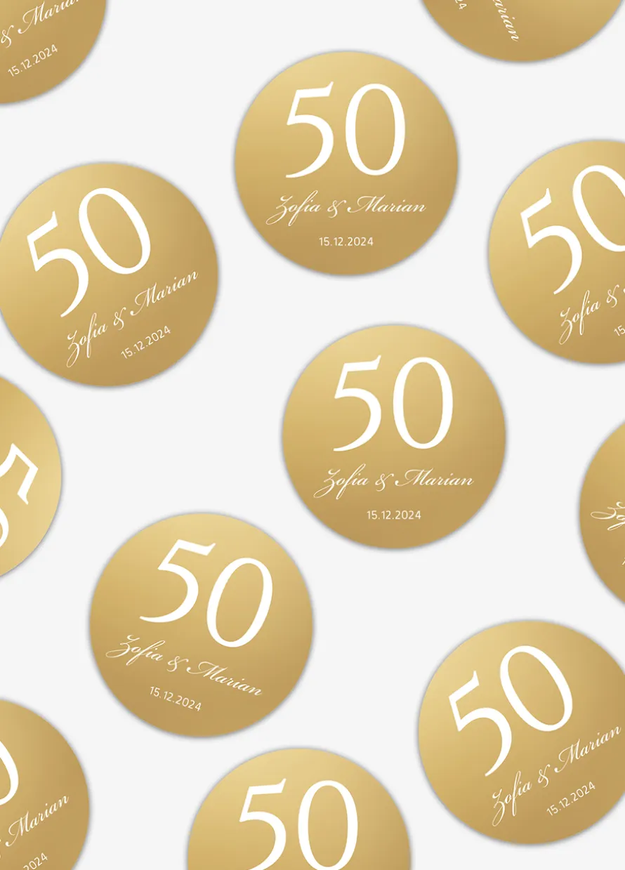 Konfetti 50 ROCZNICA ŚLUBU (9szt.)