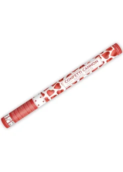 Konfetti tuba strzelająca CZERWONE SERCA 60cm