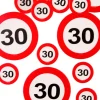 Konfetti ZNAK dekoracja na 30 urodziny