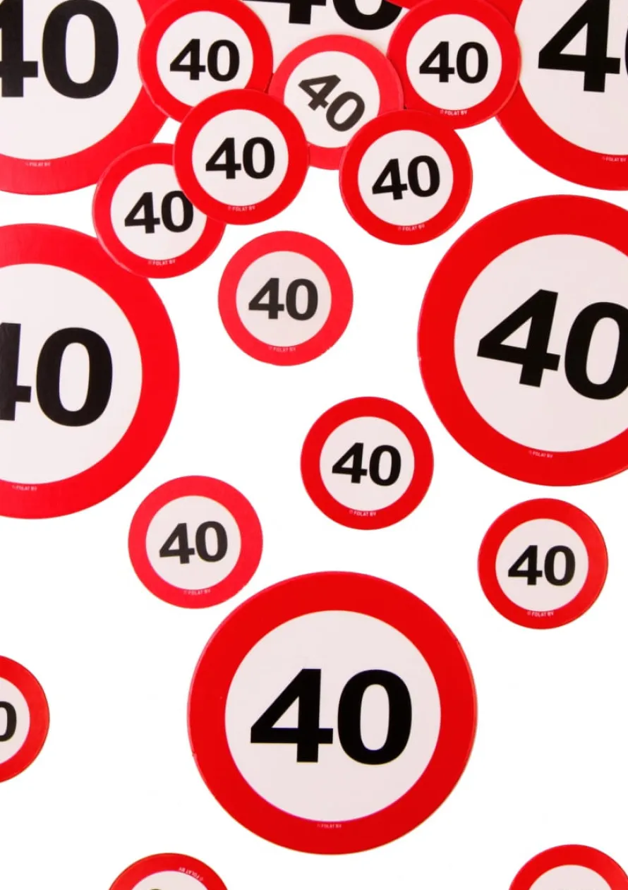 Konfetti ZNAK dekoracja na 40 urodziny