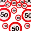 Konfetti ZNAK dekoracja na 50 urodziny