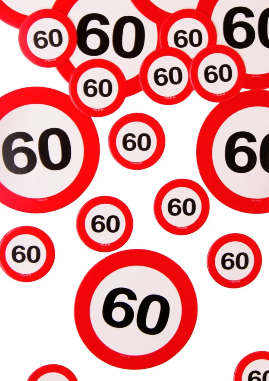 Konfetti ZNAK dekoracja na 60 urodziny