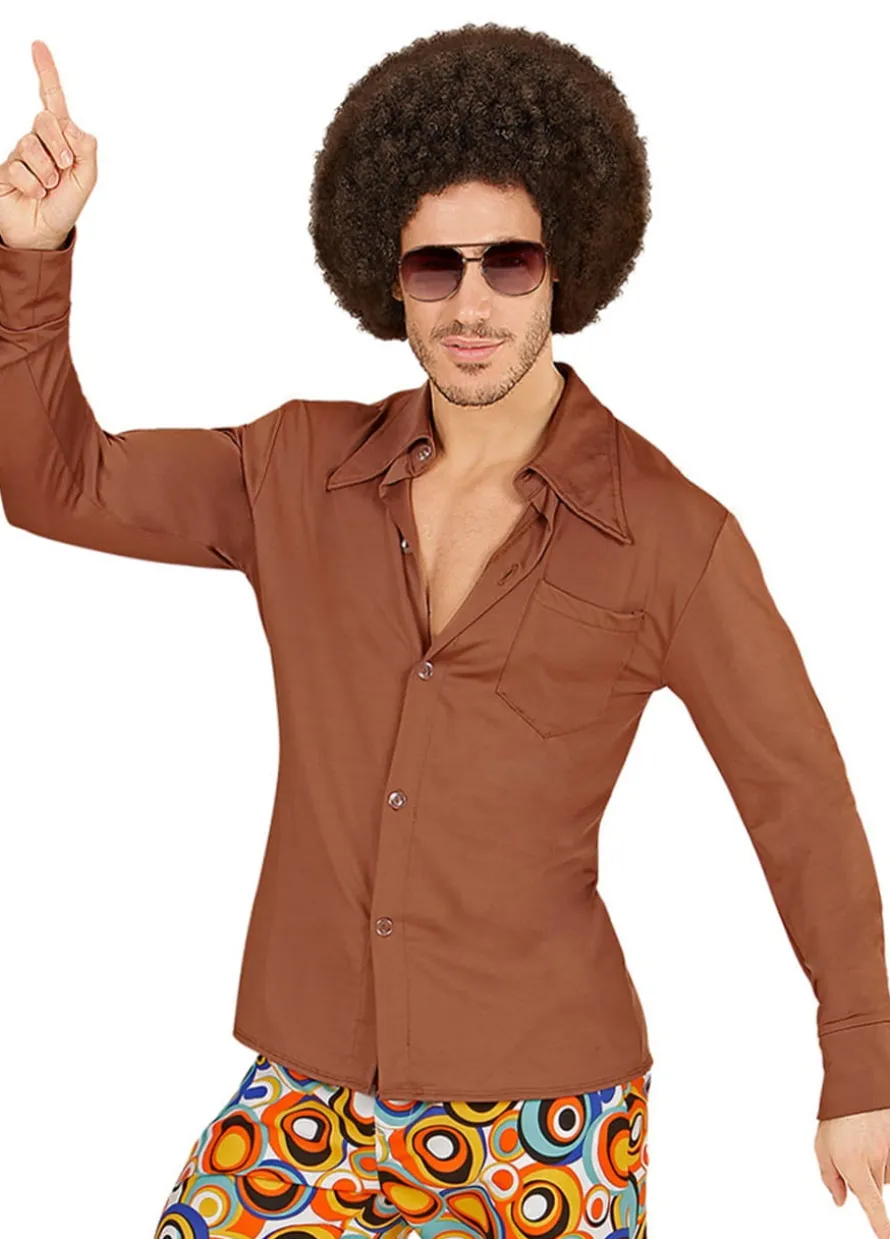 Koszula DISCO brązowa