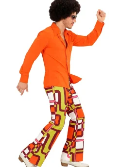 Koszula disco GROOVY DANCER pomarańczowa