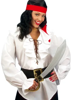 Koszula PIRATKA biała - M