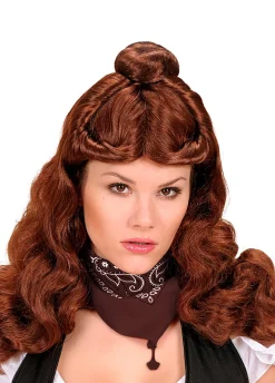 Kowbojska BANDANA brązowa 55x55 cm