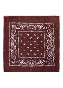 Kowbojska BANDANA brązowa 55x55 cm