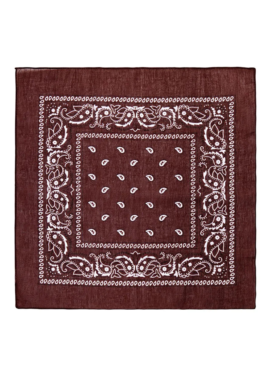 Kowbojska BANDANA brązowa 55x55 cm