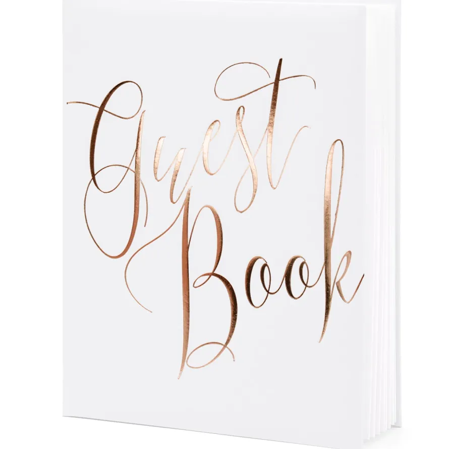 Księga gości GUEST BOOK biała